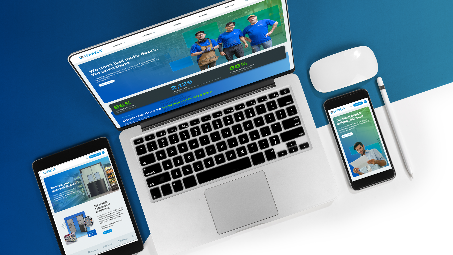 Senneca unveils their new responsive website
